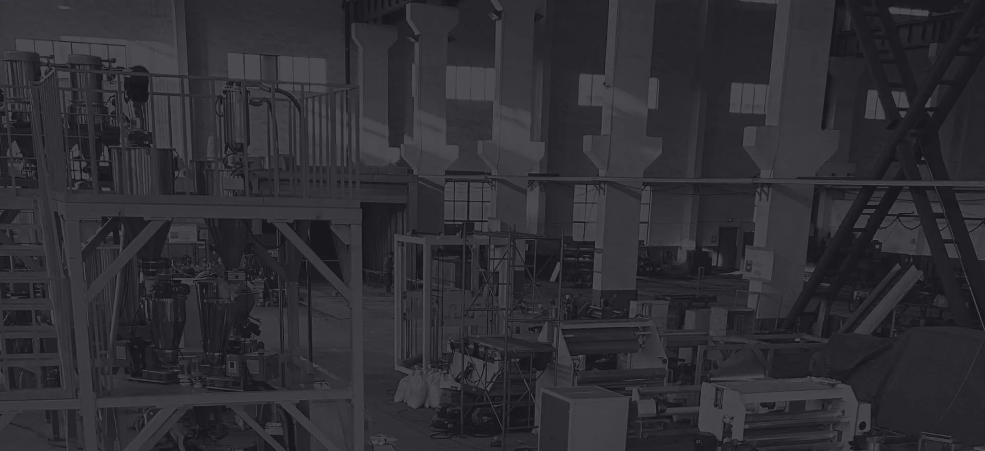 Hero image showing pvc factory